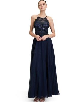 Vera Mont Abendkleid Damen Abendkleid rückenfrei Spitze