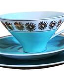 Sammeltasse, grün mit Goldrand in 04179