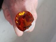 174 ct - Lupenreiner synthetischer Quarz, Ovalschliff,,Orange ( Citrin ) - Neubrandenburg