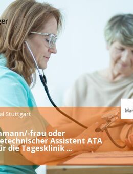Pflegefachmann/-frau oder Anästhesietechnischer Assistent ATA (m/w/d) für die Tagesklinik Endoskopie in Teilzeit - Stuttgart