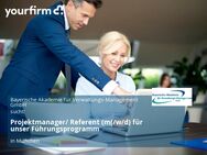 Projektmanager/ Referent (m(/w/d) für unser Führungsprogramm - München