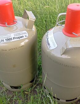 Stahl Gas Flaschen 11kg grau Camping mit Gas Füllung - Emmerich (Rhein) Zentrum