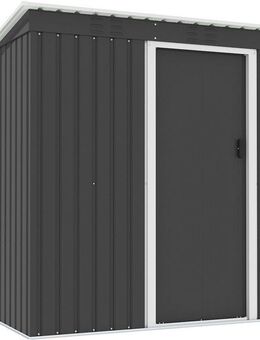 KONIFERA Gerätehaus Gartenhaus Metall Geräteschuppen, inkl. Bodenrahmen, BxT: 162x86 cm, wetterfest und langlebig, nahezu wartungsfrei