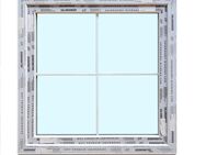 Kunststofffenster, Fenster auf Lager abholbar 100x100 cm Sprosse 3-fach Verglasung - Essen