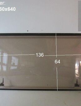 Hymer Wohnwagenfenster Birkholz gebr. ca 136 x 64 (zB Hymer Nova 531 BJ 89) Heck - Schotten Zentrum