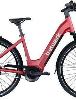 Tretwerk E-Bike Cityrad Amber Nexus, 8 Gang, Nabenschaltung, Mittelmotor, 550 Wh, Tretwerk Amber Nexus E Bike Damen 28 Zoll Elektrofahrrad 155 - 185cm