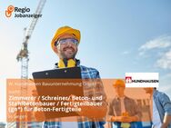 Zimmerer / Schreiner/ Beton- und Stahlbetonbauer / Fertigteilbauer (gn*) für Beton-Fertigteile - Siegen (Universitätsstadt)