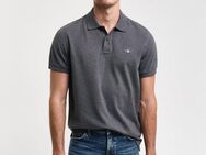 Gant Poloshirt REG SHIELD SS PIQUE POLO mit Logo und Flachstrickkragen 100% Baumwolle Pique