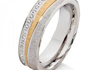 Damenring Edelstahl DE040 mit Zirkonias rundherum - Aholming