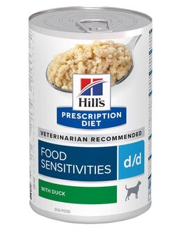 Hill's Prescription Diet d/d Food Sensitivities Nassfutter für Hunde mit Ente - 48 x 370 g