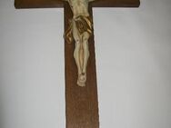 Altes Großes Kreuz, Kruzifix, Jesus, 55 x 32 cm - Büdelsdorf