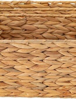 ECHTWERK Aufbewahrungskorb Rechteckiger Flechtkorb (Set, 3 St), aus Wasserhyazinthe, handgeflochten