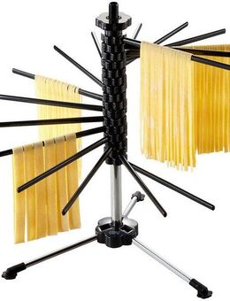 GEFU Nudeltrockner DIVERSO, 16 Arme à 20 cm,Integrierter Transportstab, Edesltahl/Kunststoff