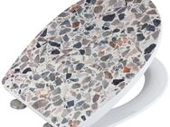 WENKO WC-Sitz Terrazzo High Gloss (1-St), Thermoplast