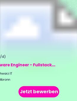Software Engineer - Fullstack (m/w/d) - Heilbronn