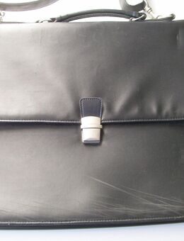 Aktentasche, Leder, gebraucht, schwarz, Beruf, Hobby, Schule - Erftstadt