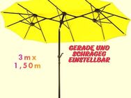 Sonnenschirm Salerno, Farbe Apfelgrün mit Ständer und Balkonhalterung - Oberasbach Zentrum