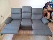 Klassischer 3-Sitzer Sofa Polsterbezug Grau verstellbar - Bottrop