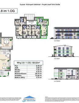 Eigentumswohnung 1.OG 68m² mit Balkon und Aufzug - Selbitz