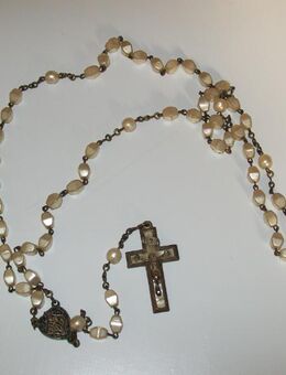 Antiker Rosenkranz, Perlmut - Büdelsdorf