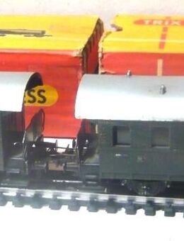 Trix Express H0 2x Waggon Personenzug Personenwagen Donnerbüchsen 303 OVP - Amberg