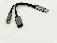 2in1 USB C Kopfhörer Adapter Klinke AUX & Ladenschluss Neu - Neumünster