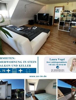 Schöne Dachgeschosswohnung in Stein zu vermieten! - Königsbach-Stein