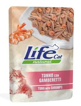 Life Cat Natural Adult 6 x 70 g - Thunfisch mit Garnelen