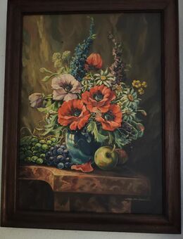 Elegantes Stillleben Ölgemälde – Klassischer Wandschmuck - Itzehoe