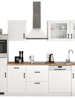 KOCHSTATION Küchenzeile KS-Athen, mit E-Geräten, Breite 280 cm