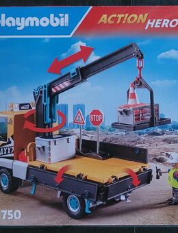 Baustellen-LKW mit Kran und Zubehör. Playmobil 71750. OVP. NEU. - Völklingen Zentrum
