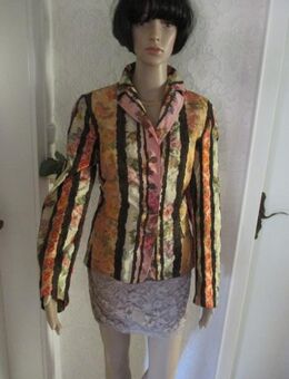 NEU * Abend * Romantik * Seiden- Satin * Brokat * Jacquard * Anzug * Kostüm * Blazer "Taifun" Gr. 40- 42/ M * mehrfarbig * - Riedlingen