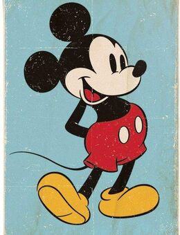 Reinders! Poster Mickey Mouse retro, (1 St)