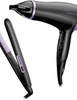 Remington Haartrockner D3016GP, 200 W, Geschenkset bestehend aus Haarglätter & 2.000 Watt Haartrockner