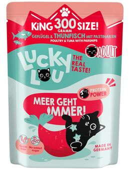 Lucky Lou Adult 6 x 300 g - Geflügel & Thunfisch