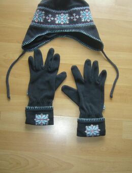Mütze und Handschuhe für Damen und Mädchen - Halbemond