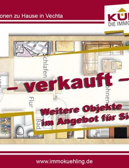 Kompaktes 1,5 Appartment zentrumsnah - in unmittelbarer Nähe zum Zitadellenpark! - Vechta