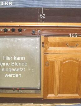 Küchenblock, Küchenzeile Wohnmobil komplett 105 x 52 cm mit Kocher, Kühlschrank, Spüle RM 200B (50 mBar) Hobby 720 FM BJ83 - Schotten Zentrum