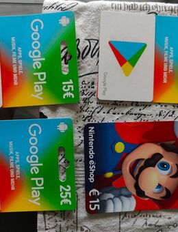 Google Play karten und Nintendo - Dessau-Roßlau