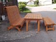 Gartenlounges Gartengarnitur-- Wellnessbank Gartentisch Beistellbank in 84558