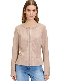 Betty Barclay Jackenblazer Betty Barclay Blazer-Jacke mit Reißverschluss Material