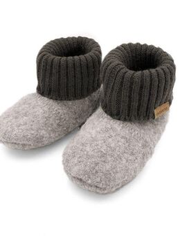MAXIMO Hüttenschuhe Lauflernschuhe, Wagenschuhe, Elastisches Bündchen