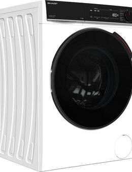 Sharp Waschmaschine Mid Class ES-WNFB714CWDA-DE, 7 kg, 1400 U/min, 7kg / +WIFI / A-20% / black Doorring+knob/Steam/White