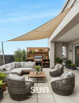 PENTHOUSE DER SUPERLATIVE: Weitblick, Luxus und Dachterrasse über Frankfurt - Frankfurt (Main)