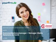 Kommunikationsmanager / Manager Media Relations (m/w/d) - Köln