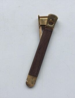 Zigarrenschneider Sammler Vintage Vergoldet mit Holzgriff - Fulda