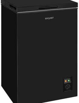 exquisit Gefriertruhe GT100-050E schwarz, 54,5 cm breit, 99 l