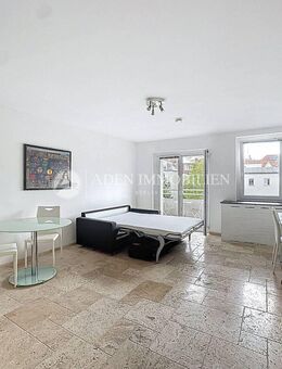 Stilvolles Einzimmerapartment mit Natursteinboden und Balkon - möbliert, mitten in Wilmersdorf - Berlin