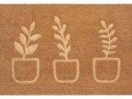 HANSE Home Fußmatte Flowerpot, Türmatte, rechteckig, Höhe: 15 mm, Kokos, Schmutzfangmatte, Outdoor, Rutschfest, Innen, Kokosmatte, Flur