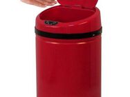 ECHTWERK Mülleimer INOX RED, Infrarot-Sensor, Korpus aus Edelstahl, Fassungsvermögen 30 Liter